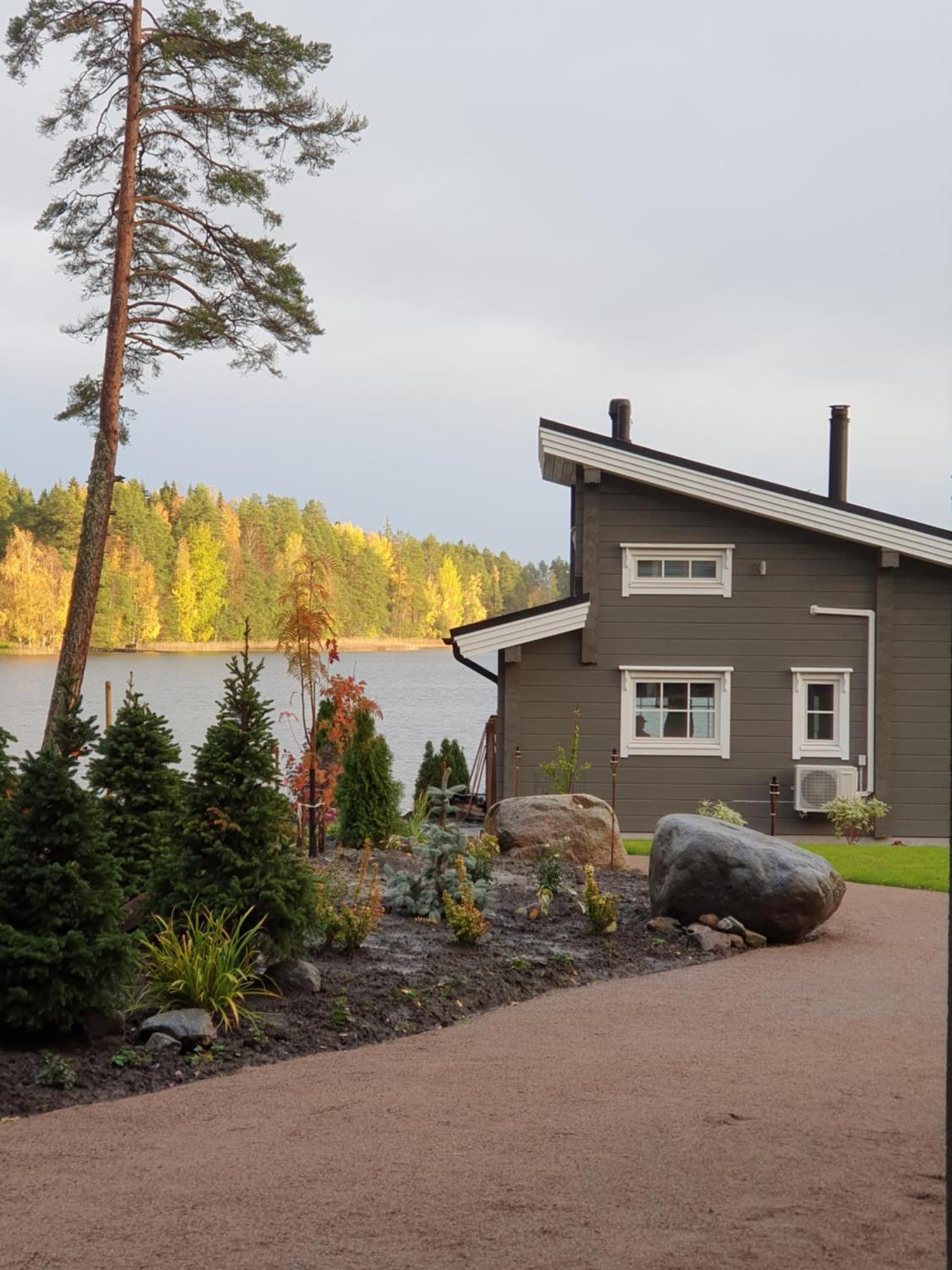Stunning Log Cabin 45M2 On The Shore Of Kallavesi. Kuopio Bagian luar foto