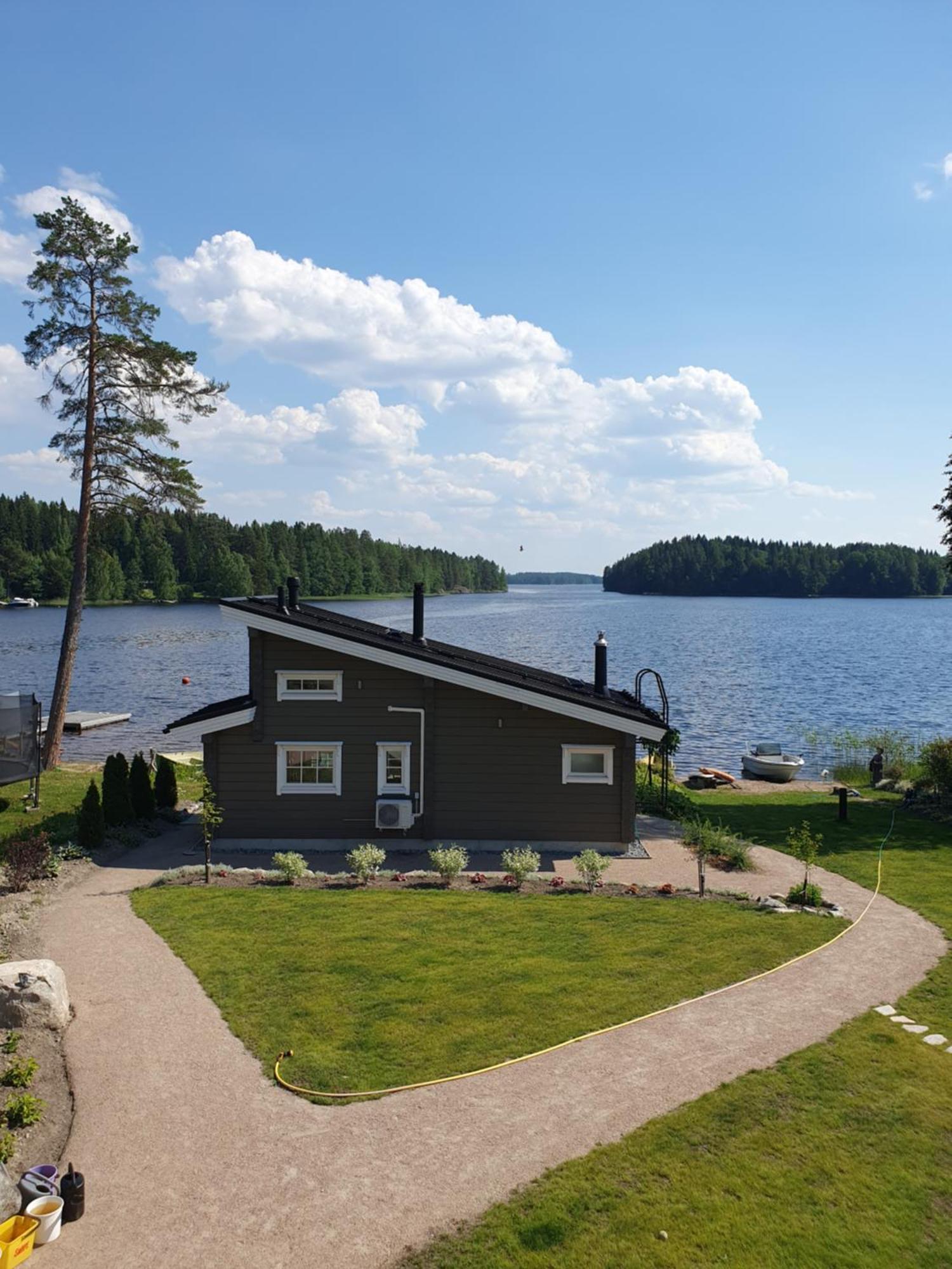 Stunning Log Cabin 45M2 On The Shore Of Kallavesi. Kuopio Bagian luar foto