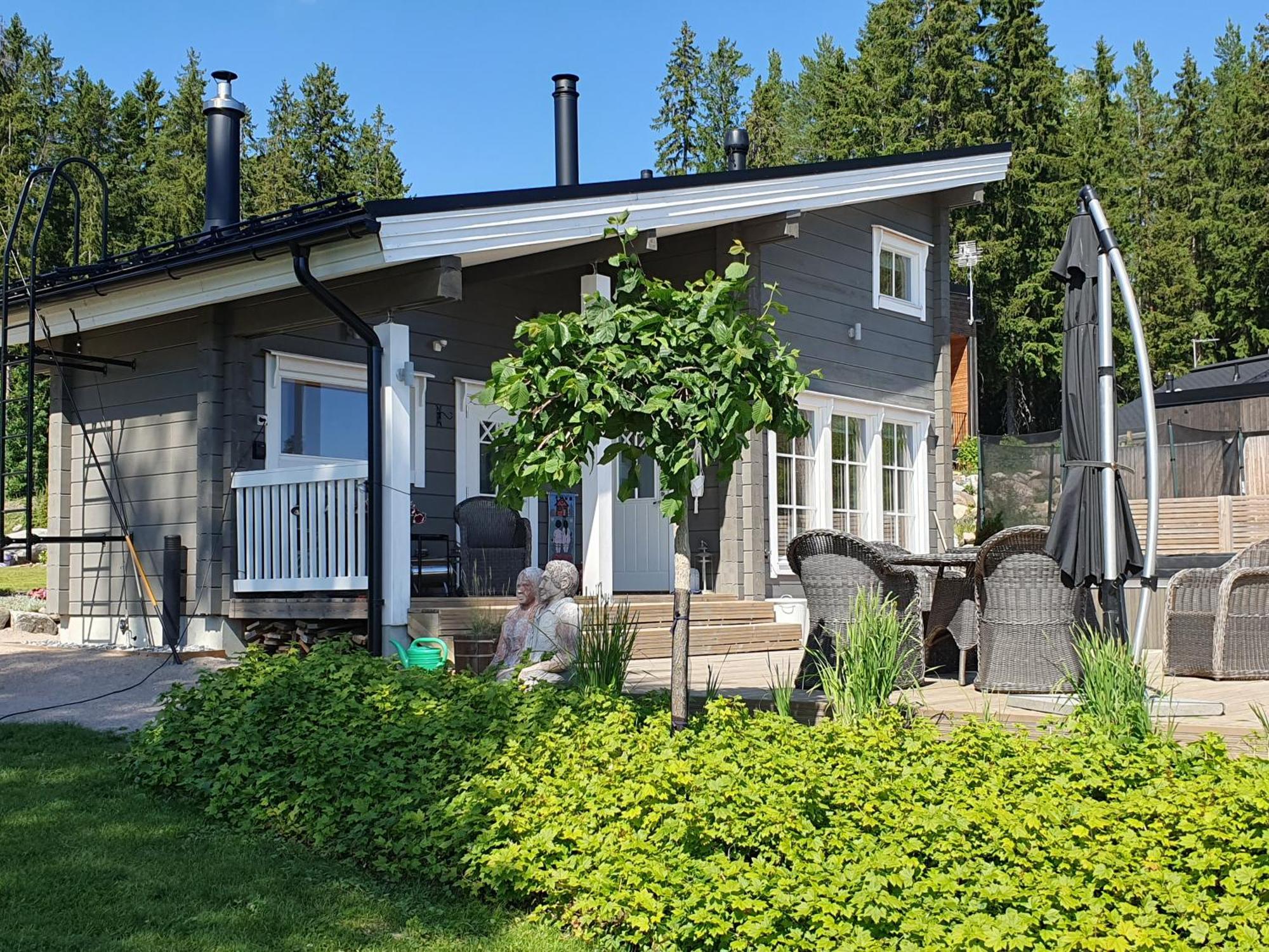 Stunning Log Cabin 45M2 On The Shore Of Kallavesi. Kuopio Bagian luar foto